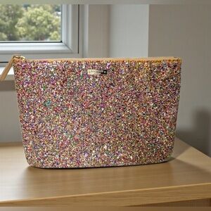 Kate Spade Limited Edition Gia Multicolor Glitter Clutch. Retired Style!